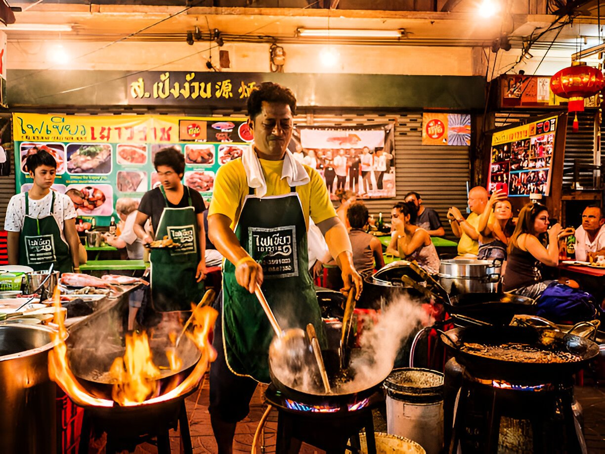 Durian Stalls (Seasonal): The King of Fruits